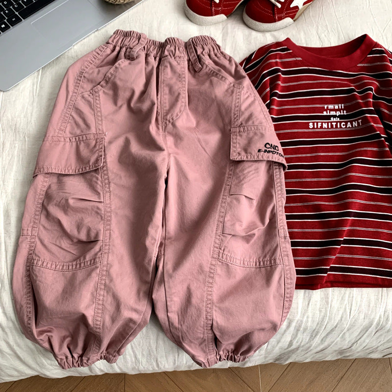 Children's versatile casual pants for girls