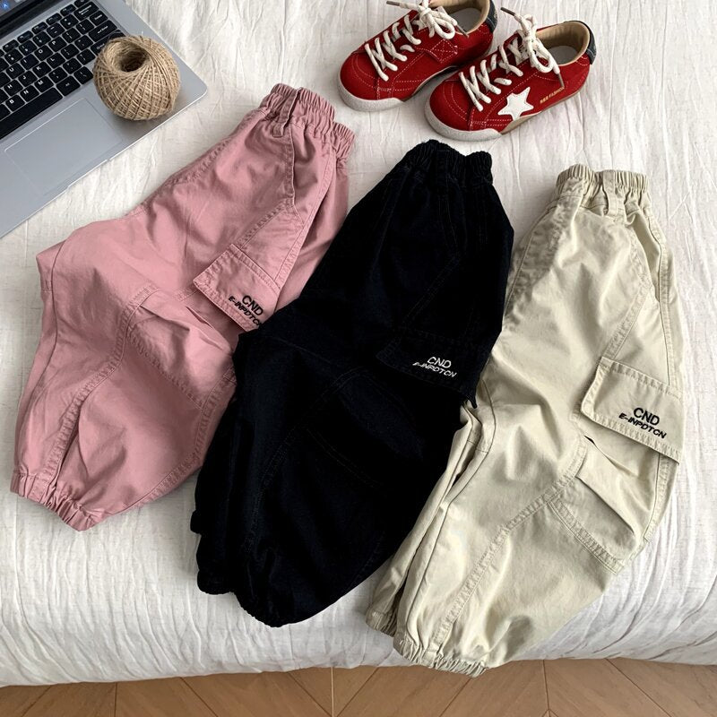 Children's versatile casual pants for girls